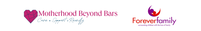 Motherhood Behind Bars and Forever Family logos