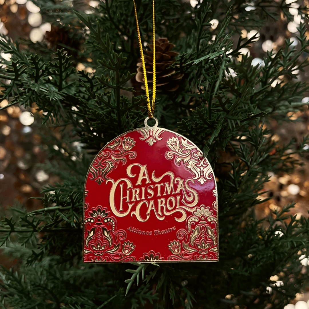 A Christmas carol ornament