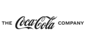 Black and white logo with the text "The Coca-Cola Company" in stylized script and capital letters, symbolizing a commitment to reducing basura and promoting sustainability.
