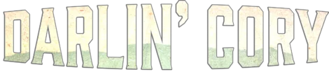 The words "DARLIN' CORY" in large, bold, textured letters with a greenish landscape pattern inside the text.