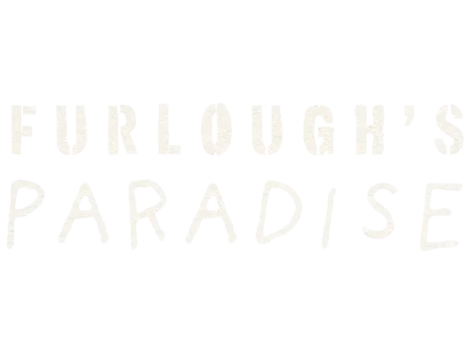 White pixelated text on a black background reads "Furlough's Paradise.