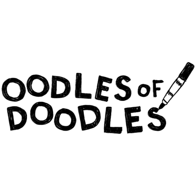 A black cat sits facing forward with its tail curled around its body, depicted in a simple, solid black silhouette style.