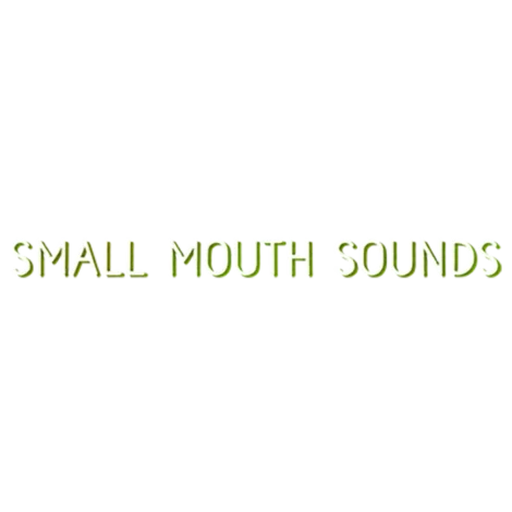 The words "SMALL MOUTH SOUNDS" appear in green, all capital letters, on a white background.