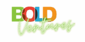Logo with the word "BOLD" in green, red, blue, and orange block letters, and "Ventures" in light green script below.
