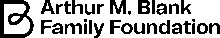 Arthur M. Blank Family Foundation logo with large "B" icon to the left and foundation name in bold black text to the right, featured for the Alliance in Bloom: 2026 Gala.