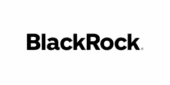 BlackRock logo with bold black text on a light gray background.