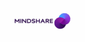Mindshare logo featuring the word "MIND­­SHARE" in purple text beside two overlapping circles in varying shades of purple and blue on a light background.