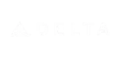 The image shows the Delta Air Lines logo with a triangular symbol to the left of "DELTA" in bold, uppercase letters, reminiscent of unity found in Alliance in Bloom: A New Event.