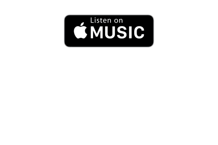 Black and white “Listen on Apple Music” button with the Apple logo on a plain white background, featured as part of the Palefsky Collision Project resources.